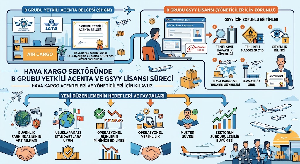HAVA KARGO SEKTÖRÜNDE B GRUBU YETKİLİ ACENTA VE GSYY LİSANSI 3 Nisan 2026