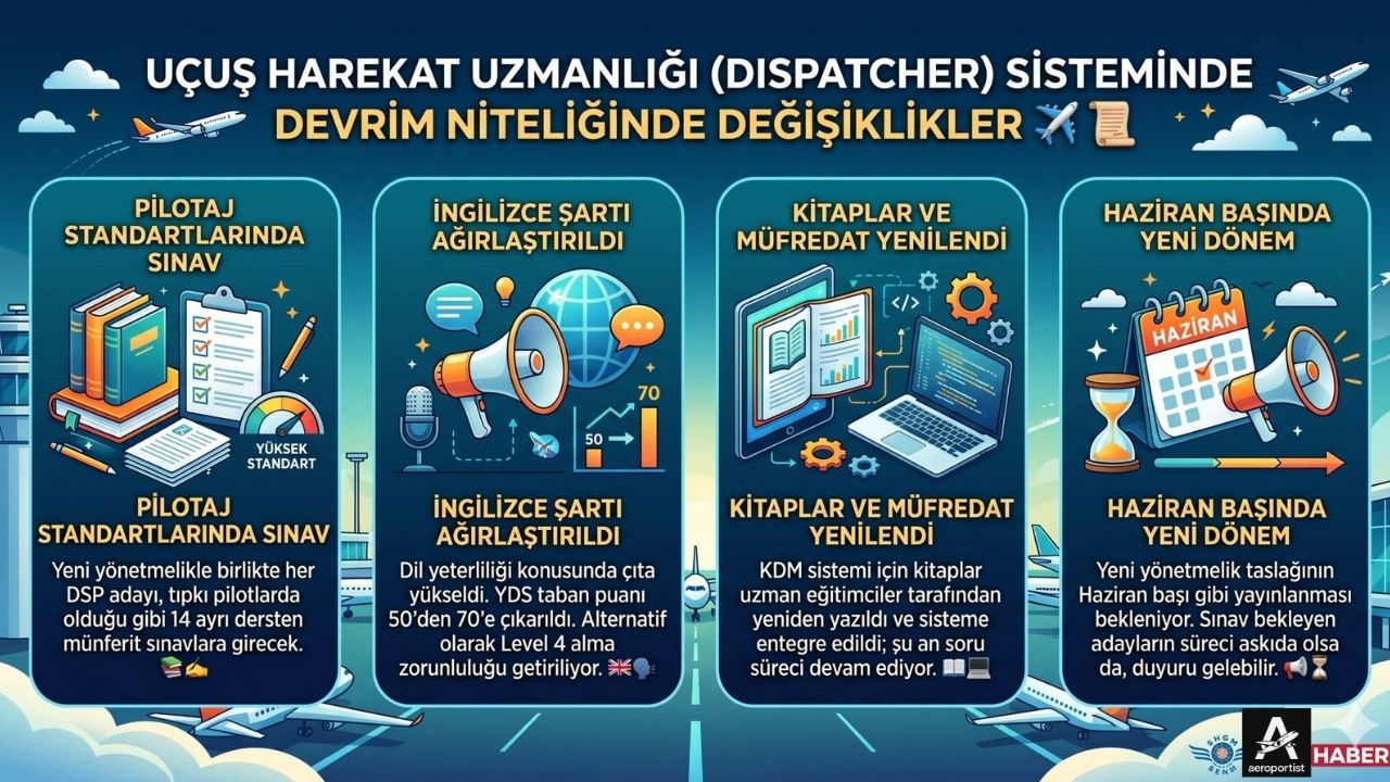 UÇUŞ HAREKAT UZMANLIĞI (DISPATCHER) SİSTEMİNDE DEVRİM NİTELİĞİNDE DEĞİŞİKLİKLER 21 Nisan 2026