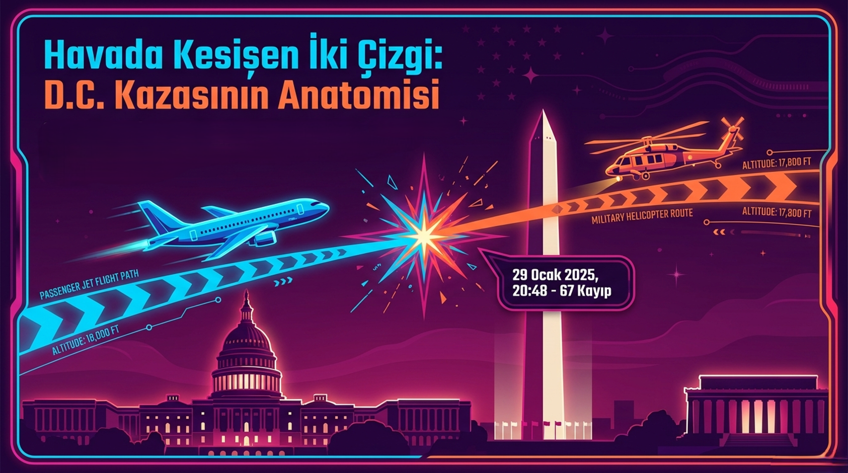 İnsan Faktörleri Perspektifinden “Washington D.C. Havada Çarpışma Faciası” 5 Mayıs 2026