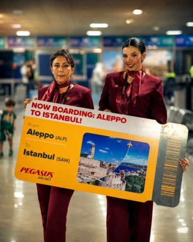 PEGASUS Halep\’İ İstanbul\’A Bağlayan Yeni ROTASINI Başlattı! 
