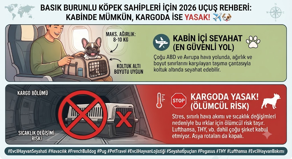 BASIK BURUNLU KÖPEK SAHİPLERİ İÇİN 2026 UÇUŞ REHBERİ 5 Temmuz 2026
