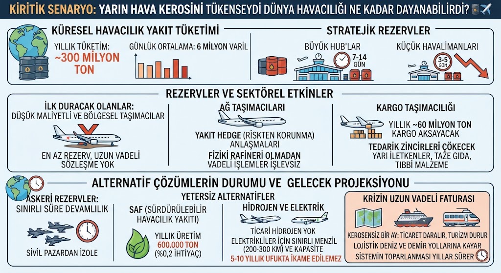 YARIN HAVA Kerosini Tükenseydi Dünya Havacılığı NE KADAR Dayanabilir