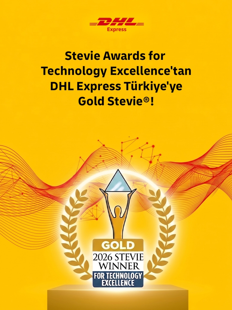 DHL Express Türkiye’ye prestijli uluslararası ödüllendirme programlarından yapay zeka alanında Altın Stevie® ödülü