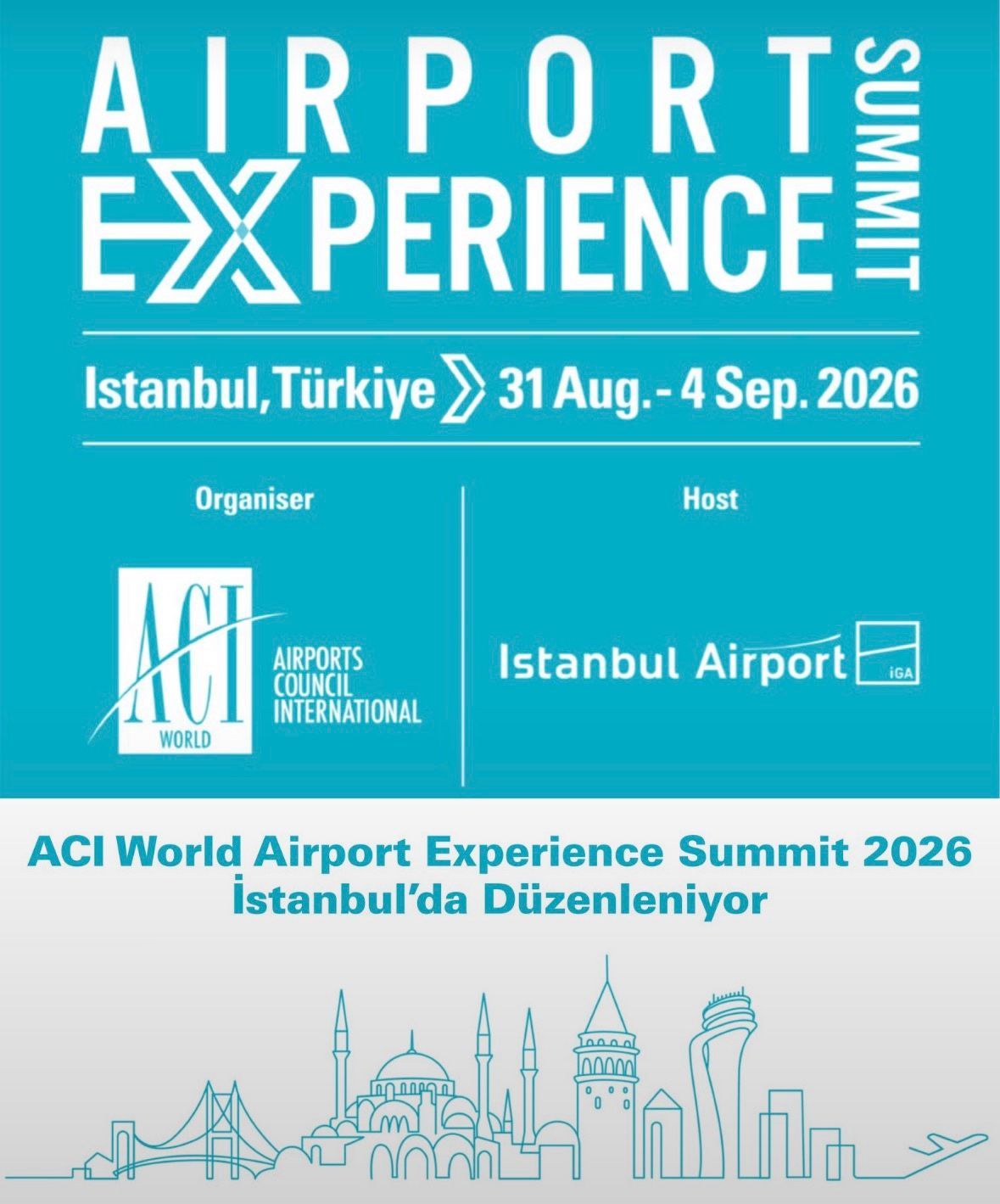 Dhmı, ACI WORLD AIRPORT Experıence SUMMIT 2026’YA GURURLA DESTEK Verdi